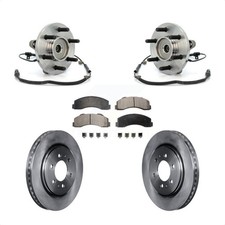 Front Hub Bearing Disc Brake Rotor Pad Kit For 2010 Ford F-150 With 6 Lug Wheels