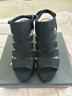 Naturalizer Women’s Etta Faux Suede Caged Strappy Heels. Black. Size 9. New. — photo 6