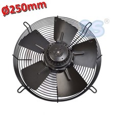 Axialventilator mit Druck &Oslash; 250 mm 55 W 220 V - mit Motor und Gitter