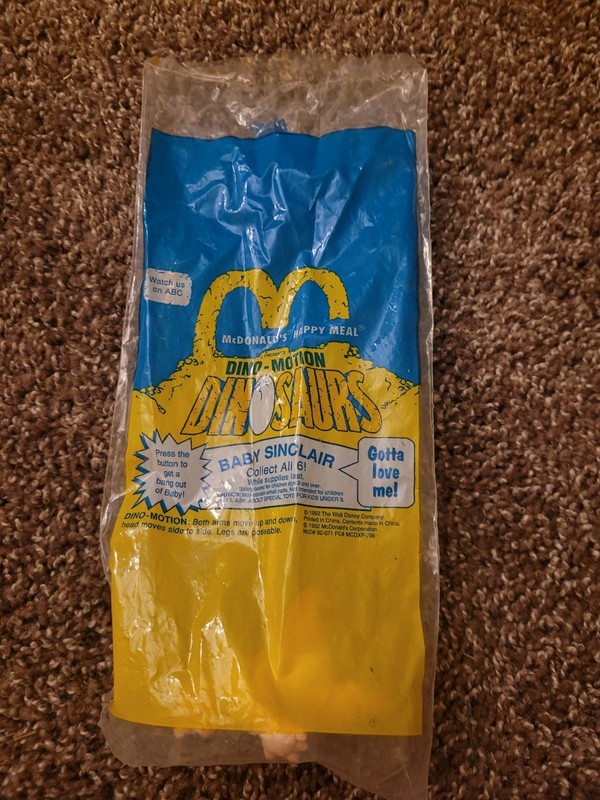 McDonald's Happy Meal Dino-Motion Baby Sinclair New In Package