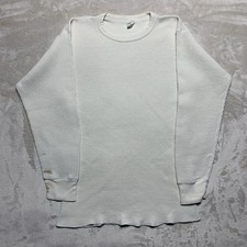Vintage J.E. Morgan All Natural Thermal Shirt Mens XL Grunge MADE IN USA *read