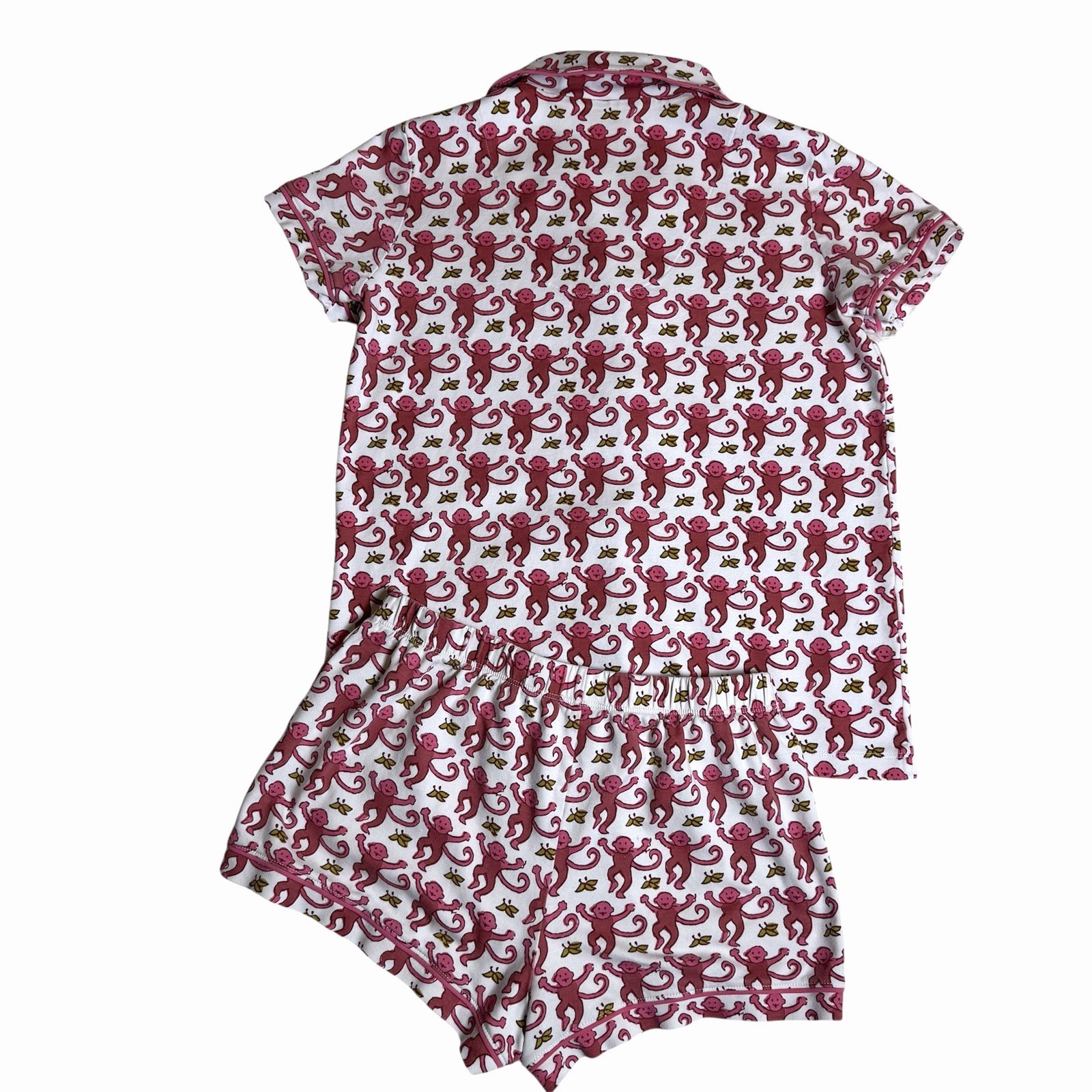 Roller Rabbit Monkey Watermelon Polo Pajamas XS P… - image 2