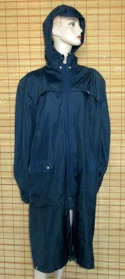 BLAUER REGENMANTEL - RAINCOAT - NYLON - VINTAGE - KLEPPER - GR. 54 - Bild 1 von 4