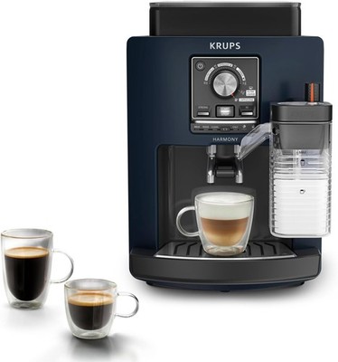 Krups Harmony Milk Milch Kaffeevollautomat 5 Kaffeespezialitäten Blau EA5094E0