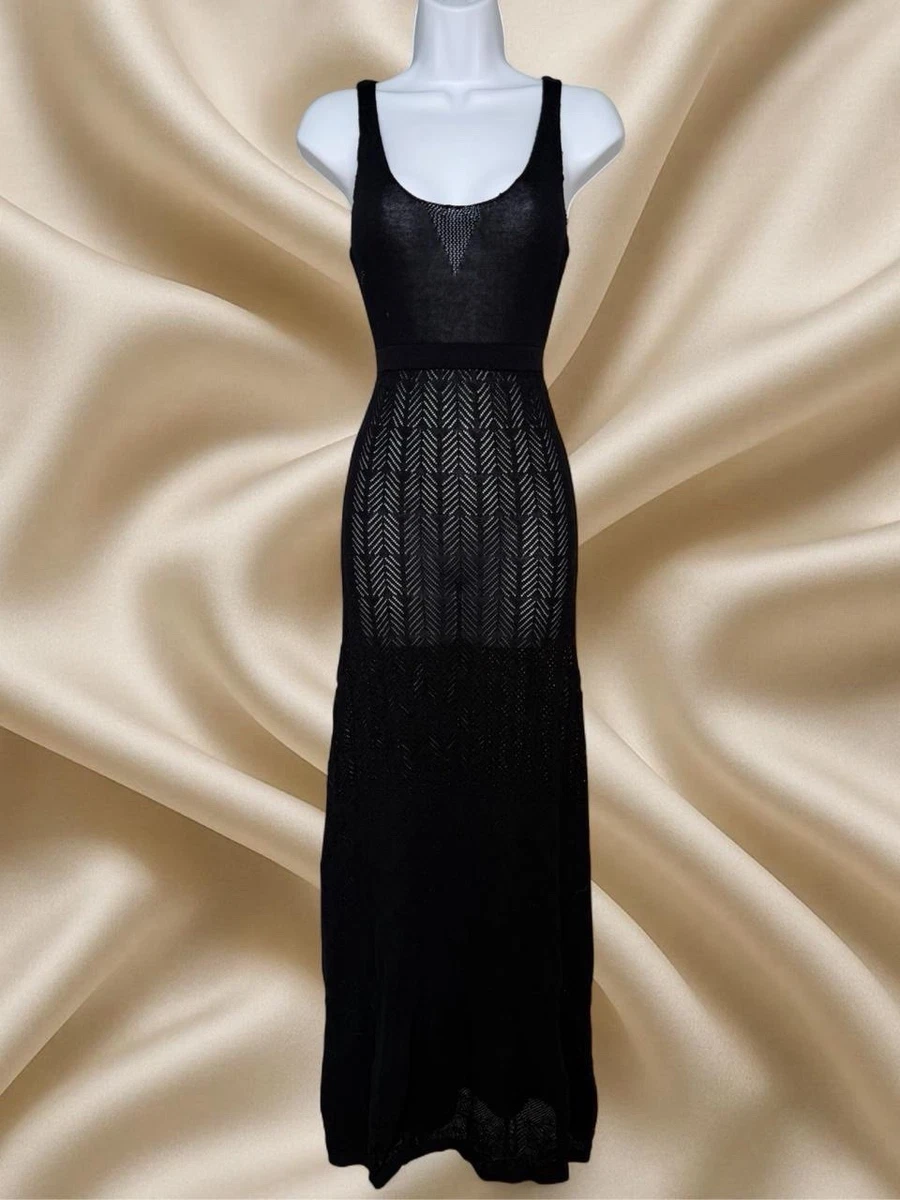 bebe long black dress Bebe Dress Jude Cloth in Black| Jude Connally XXL / Black