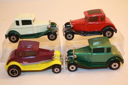 Lot of four (4) Vintage 1979 Matchbox Lesney Model A Ford Cars