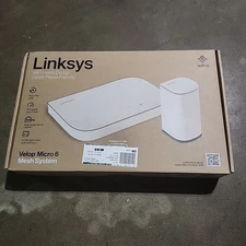 Linksys Velop Micro 6 Mesh System WiFi Router WiFi Speed Up to 3Gbps NEW SEALED