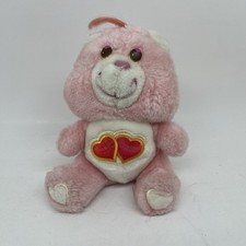 Love A Lot Vintage Care Bear 6 inch Mini Stuffed Plush Animal Kenner 1983