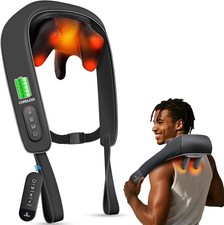 Shiatsu Neck and Shoulder Massager with Heat Remote Control , FSA Eligible H...