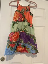 Womens Anthropologie Farm Rio sun dress sz XS sunset colors #336