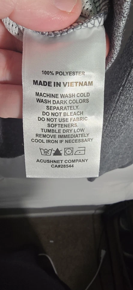 FootJoy Sweater Mens 2XL Gray Ribbed Drop Needle Linned Lifestyle 1/2 Zip Golf - Image 3 of 4