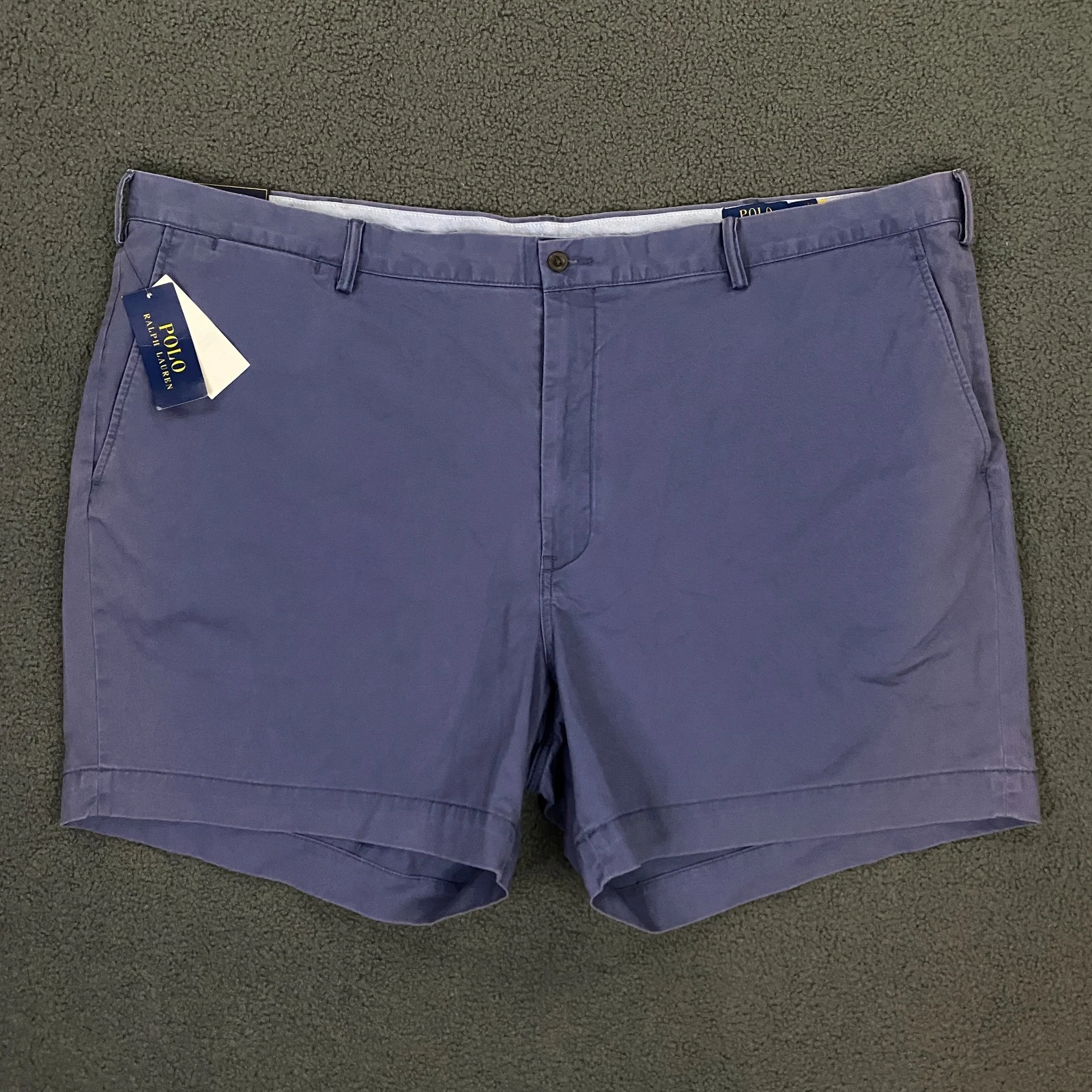 Polo Ralph Lauren Shorts Mens 48B Classic Fit 6" Chino Blue Pony Weathered NWT