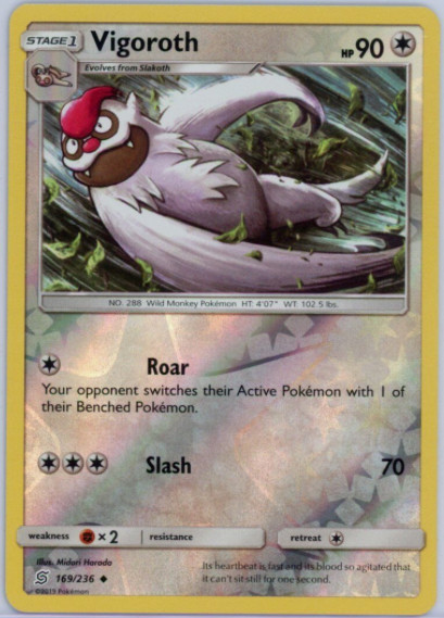 Pokémon - Vigoroth 169/236 - Reverse Holo - Unified Minds - NM/M