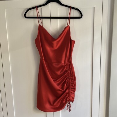 Zara Draped Mini Dress, New With Tags, Red, Size Small | eBay
