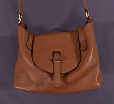 Meli Melo Tan Brown Leather Women's Medium Handbag Shoulder Bag Rare Perfect