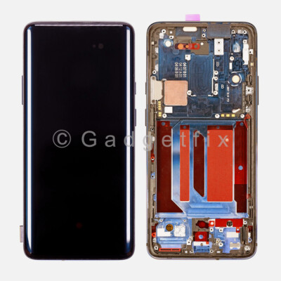US For Oneplus 7 Pro Fluid OLED Display LCD Touch Screen Digitizer Frame Gray