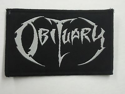 OBITUARY DEATH METAL WOVEN PATCH 