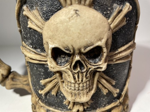 Scheletro Teschio Halloween Birra Stein Tazza Caffè Grande con Manico in Osso Inox - Foto 14 di 24