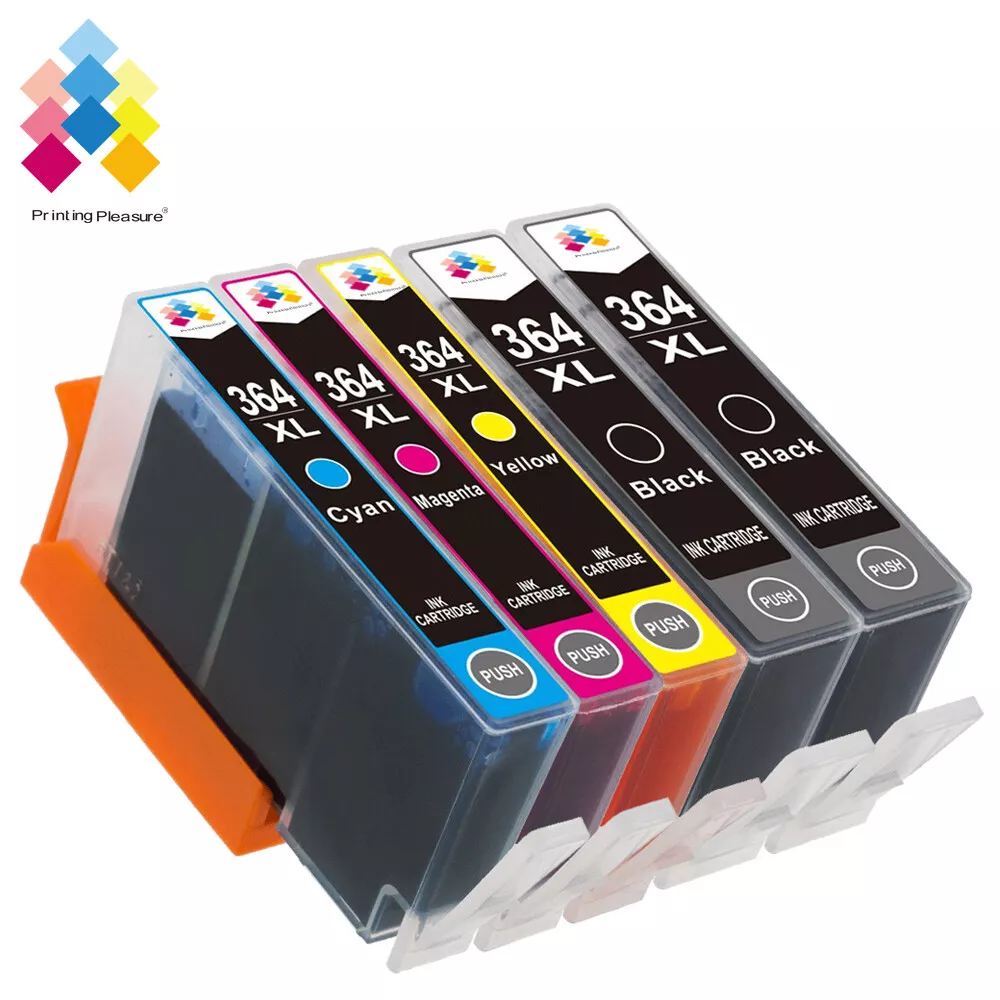 5 Ink Cartridge unbrand fits for 364XL Photosmart 5520 5524 6510