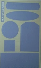 Mrs Grossman Textured Tags PERIWINKLE Blue Stickers Vintage retired 2003