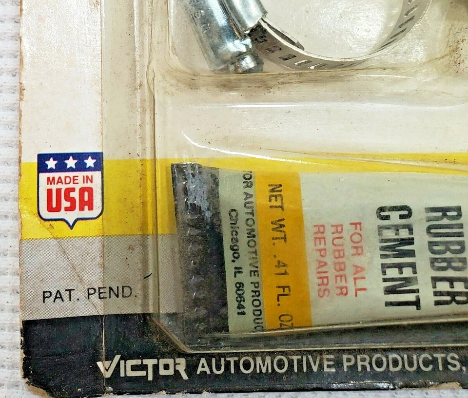 Vintage Victor Heater Hose Repair Kit V-316 Chicago, IL Made in USA - Image 3 of 4