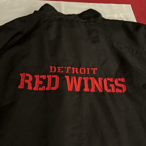 2XL Hockey Reebok Center Ice DETROIT RED WINGS Windbreaker Zip JACKET Embroidery - Picture 16 of 17