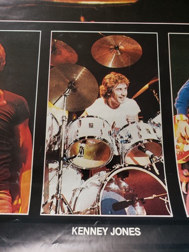 Vintage early rock band Poster THE WHO 1980 John, Kenny, Pete, Roger - Picture 4 of 13