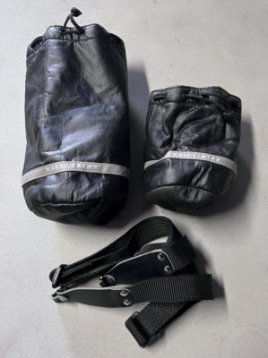 2 Vintage Hasselblad Camera Lens Carrying Pouch Bag Case & Strap Lot
