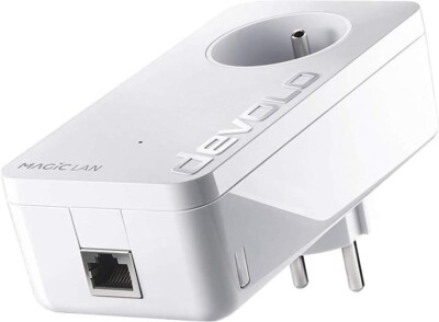 Devolo Magic 1 Powerline Netzwerk Adapter 1200Mbps Einzeladapter mit FR-Stecker