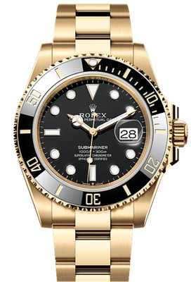 Rolex  Submariner Date 41 41 mm 18 Ct Yellow Gold Watch (126618LN-0002)