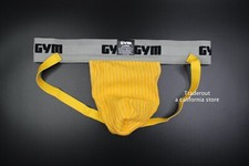 Gym Men gold 2" waistband jock straps jockstrap underwear size S M L XL