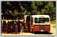 TX, Stonewall, National Park Service Tour Bus, Crowds, Vintage Postcard