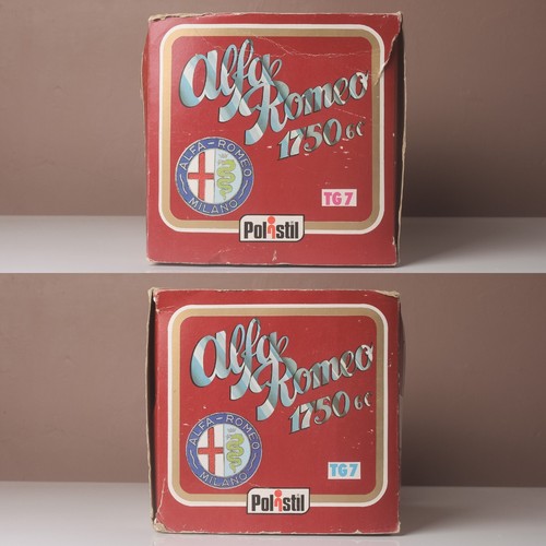 Polistil, TG7, Alfa Romeo 1750 6c, Mille Miglia 1:16 Scale Red, 1978 + Tatty Box - Picture 23 of 24