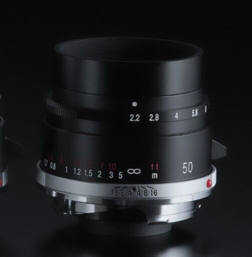 Voigtlander COLOR-SKOPAR 50mm F2.2 Black VM Leica M-mount Single