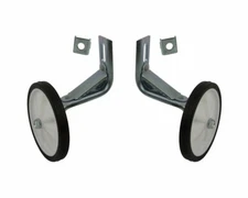 Kids Universal Bicycle Heavy Duty Plastic White Training Wheel for 12'' Bikes.