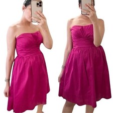 ELIZA J Strapless Cocktail Mini Dress Fuschia Size 8