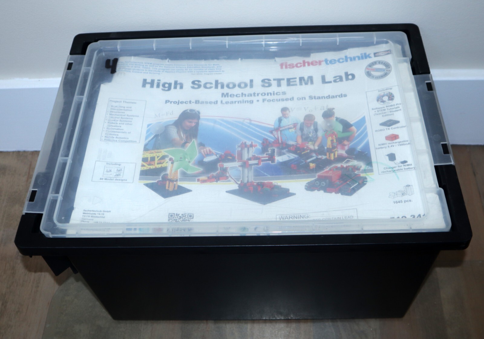 FischerTechnik KIT *High School STEM Lab* Set 1000+ Pieces! Battery Controller