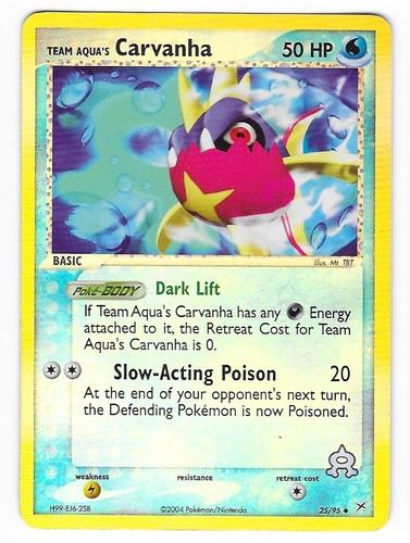 【希少】アクア団のシザリガー 2/95 TEAMAQUA's Crawdaunt Team Aqua's Crawdaunt 2/95 Holo Rare Pokémon TCG Team Magma vs