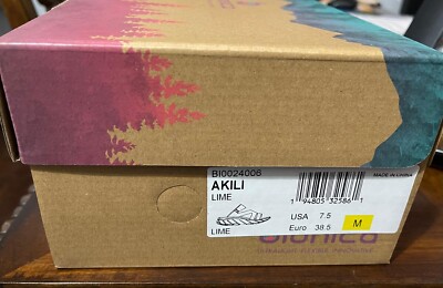 Bionica Wm AKILI LEATHER COMFORT SANDAL LIME NIBOX SZ 7.5 M Ultra