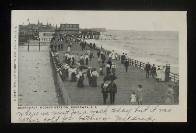 1905 Boardwalk Holand Station FAR ROCKAWAY NY OCEANUS STA. Rockaway NY Queens Co