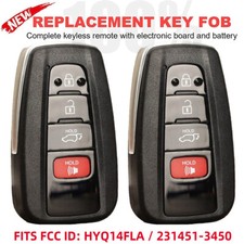 2 Replacement For Toyota Rav4 21-25 Proximity Remote Smart Key Fob Hyq14fla 3450