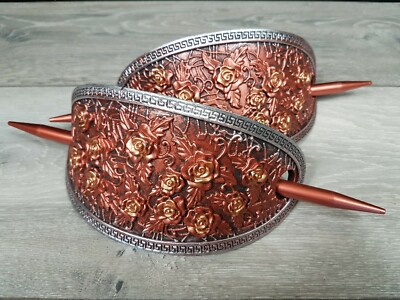 7x 2er Pack Schwer Vorhang Raffhalter Schnalle Clip Haken Stil Cooper Silber