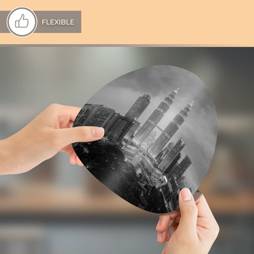 Round Mouse Mat (bw) - Cityscape Kuala Lumpur City #42701 - 第 8/8 張圖片