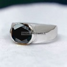 Black Onyx Oval Cut Gemstone With 925 Sterling Silver Ring For Men's #248