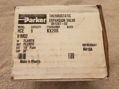 PARKER Thermostatic Expansion Valve HCE 6 KX200 041247-02 91M02