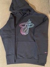 Miami Heat Nike City Edition Essential Logo Fleece Pullover Hoodie Men's Small