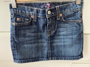 seven for all mankind denim skirt