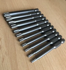 11 PCS Assorted Torx Star Screw Driver Set Drill Bit Tough S2 Material Magnetic