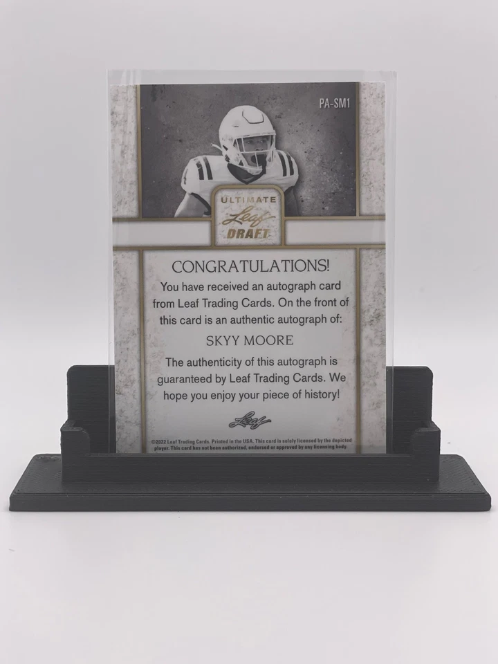 2022 Ultimate Leaf Draft Sky Moore AUTOGRAPH PA-SM1 - Image 2 of 2