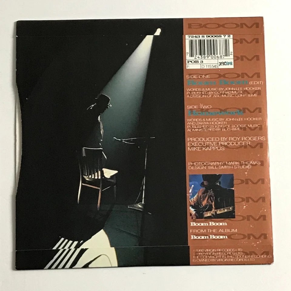 John Lee Hooker - Boom Boom (Edit) 7" Vinyl Record - POB 3 EX/EX - Image 2 of 4